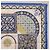 Hermès HERMES Carre90 Seidentuch "CIELS BYZANTINS" Blau Auth 204698M - Ansicht 18