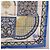 Hermès HERMES Carre90 Seidentuch "CIELS BYZANTINS" Blau Auth 204698M - Ansicht 24