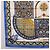 Hermès HERMES Carre90 Seidentuch "CIELS BYZANTINS" Blau Auth 204698M - Ansicht 8