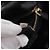 Bolsa de mão Miu Miu em couro preto e dourado Auth mr3040A - vista 12