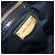 Bolsa de mão Miu Miu em couro preto e dourado Auth mr3040A - vista 22