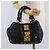 Bolsa de mão Miu Miu em couro preto e dourado Auth mr3040A - vista 27