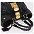 Bolsa de mão Miu Miu em couro preto e dourado Auth mr3040A - vista 6