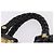 Bolsa de mão Miu Miu em couro preto e dourado Auth mr3040A - vista 8