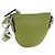 Borsa a tracolla mini GUCCI Web Sherry Line in pelle Verde Argento 821831 Auth 205895V