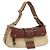 Borsa a tracolla Christian Dior Street Chic Canvas Beige Gold Auth bs37384 D'oro
