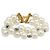Pulseira de pérolas CHANEL metal Gold CC Auth bs37428 Dourado - vista 2
