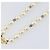 Pulseira de pérolas CHANEL metal Gold CC Auth bs37428 Dourado - vista 5