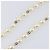 Pulseira de pérolas CHANEL metal Gold CC Auth bs37428 Dourado - vista 6
