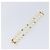 Pulseira de pérolas CHANEL metal Gold CC Auth bs37428 Dourado - vista 9