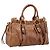 Bolsa Miu Miu em couro 2way marrom tom dourado Auth mr3024V