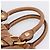 Bolsa Miu Miu em couro 2way marrom tom dourado Auth mr3024V - vista 8