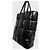 Borsa Bottega Veneta Tote Puffer Nero - vista 2