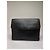 Céline Vintage Celine Triomphe Leder-Klappclutch c. 1992 Schwarz