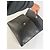 Céline Vintage Celine Triomphe Leder-Klappclutch c. 1992 Schwarz - Ansicht 7