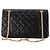 CHANEL - Borsa a tracolla 2.55 Large Chanel in pelle stropicciata nera Nero - vista 3