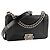 CHANEL - Borsa a tracolla mini Chanel Boy in pelle liscia nera Nero - vista 2