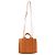 CHLOÉ - Borsa a tracolla Woody Small Chloé in pelle liscia camel Cammello - vista 5