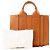 CHLOÉ - Borsa a tracolla Woody Small Chloé in pelle liscia camel Cammello - vista 9