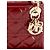 DIOR - Borsa a tracolla Mini Lady Dior in pelle cannage verniciata rossa Rosso - vista 5