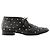 Autre Marque SAINT LAURENT - Derbies Saint Laurent in pelle liscia nera e stud argentati (T38) Nero - vista 2