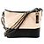 CHANEL - Borsa a tracolla Gabrielle Large in pelle stropicciata beige e pelle liscia nera