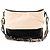 CHANEL - Borsa a tracolla Gabrielle Large in pelle stropicciata beige e pelle liscia nera - vista 3