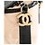 CHANEL - Borsa a tracolla Gabrielle Large in pelle stropicciata beige e pelle liscia nera - vista 5