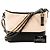 CHANEL - Borsa a tracolla Gabrielle Large in pelle stropicciata beige e pelle liscia nera - vista 9