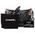 CHANEL - Borsa a tracolla Gabrielle mini in pelle stropicciata nera iridescente Nero - vista 9