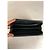Vintage Chanel Pebbled Leather Zip Wallet Black Silver - view 3