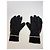 Guanti Vintage Prada in Nylon e Pelle Fine anni '90 Nero Crema - vista 3