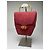 Bolsa vintage Givenchy estruturada de alça de mão Burgundy Gold Bordeaux