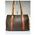 Céline Vintage Celine Macadam Canvas Schultertasche c. 1997 Brown Braun - Ansicht 14
