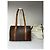 Céline Vintage Celine Macadam Canvas Schultertasche c. 1997 Brown Braun - Ansicht 2