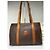 Céline Vintage Celine Macadam Canvas Schultertasche c. 1997 Brown Braun - Ansicht 3