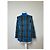 Vintage Yves Saint Laurent Karierter Rollkragenpullover Blau M - Ansicht 12