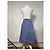 Céline Gonna a trapezio strutturata Celine Vintage Azzurro S Blu - vista 3
