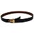 Vintage Givenchy 4G Logo Leather Belt c. Late 1970s Black Gold