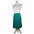 Gonna midi plissettata Vintage Dior Teal M Blu