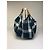 Comme Des Garcons Tote bag vintage Comme des Garçons in lino a quadri verde blu - vista 10