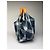 Comme Des Garcons Tote bag vintage Comme des Garçons in lino a quadri verde blu - vista 7