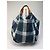 Comme Des Garcons Tote bag vintage Comme des Garçons in lino a quadri verde blu - vista 8