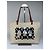 Vintage Givenchy Sequin Canvas Tote Ende 1990s Beige Navy