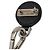 Prada Robot-Kettenbrosche aus silbernem Saffiano-Leder und Messing - Ansicht 5