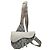 Autre Marque Dior CD Diamond Saddle Bag aus Canvas und Kalbsleder Grau