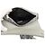 Autre Marque Dior CD Diamond Saddle Bag aus Canvas und Kalbsleder Grau - Ansicht 4