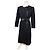 Vintage Givenchy Wollkleid mit Schleife ca. Ende der 1980er Jahre Schwarz M