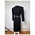 Abito Vintage Givenchy in lana con fiocco c. fine anni '80 Nero M - vista 3