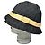 Vintage Gucci GG Monogram Canvas Bucket Hat Ende der 1990er Schwarz Beige